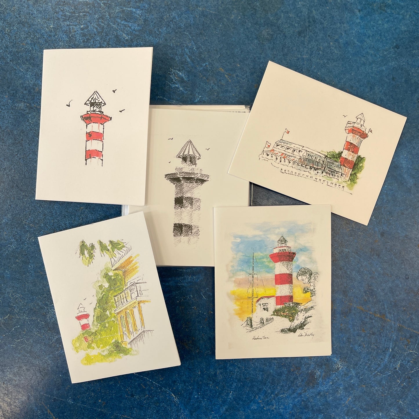 Ten Assorted Lighthouse Cards
