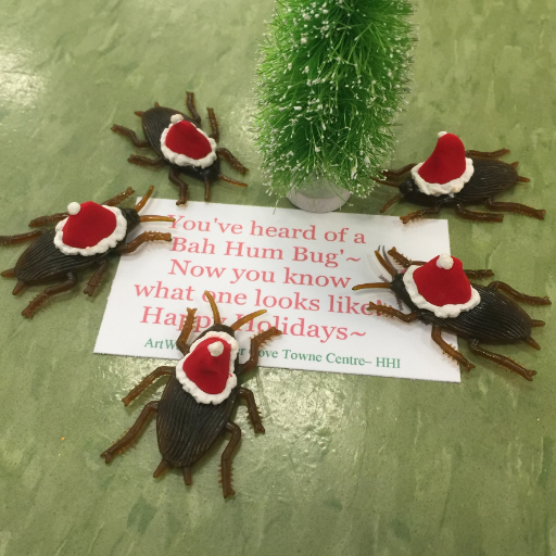 Bah Hum Bug- Christmas Santa Bug