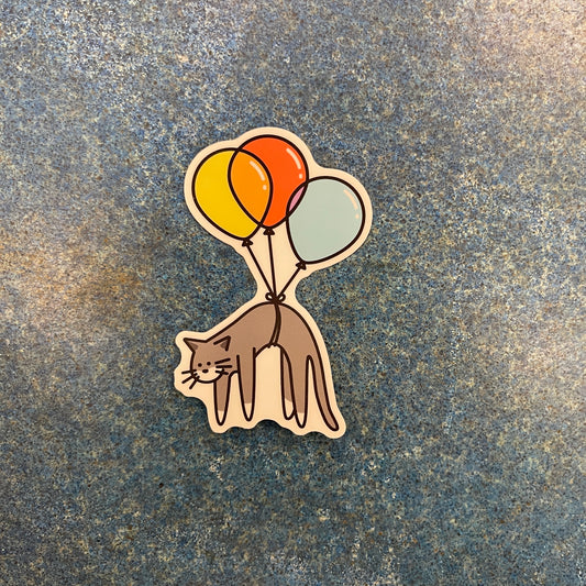 Balloon Cat Sticker
