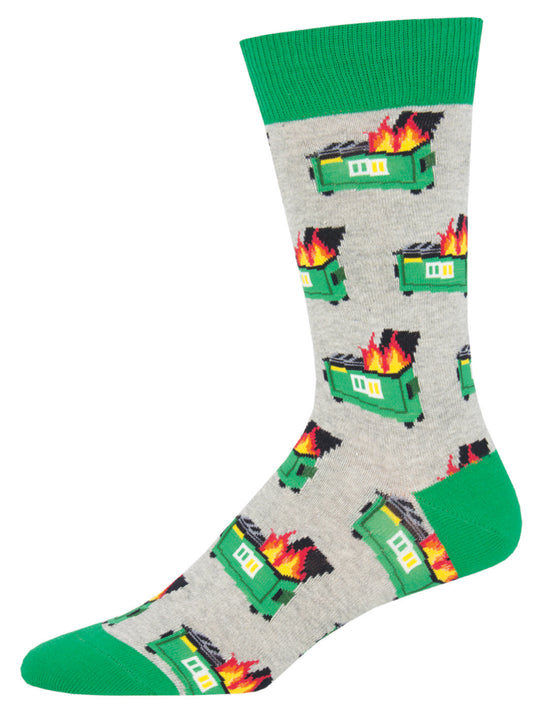 Men's Crew- Dumpster Fire Gray
