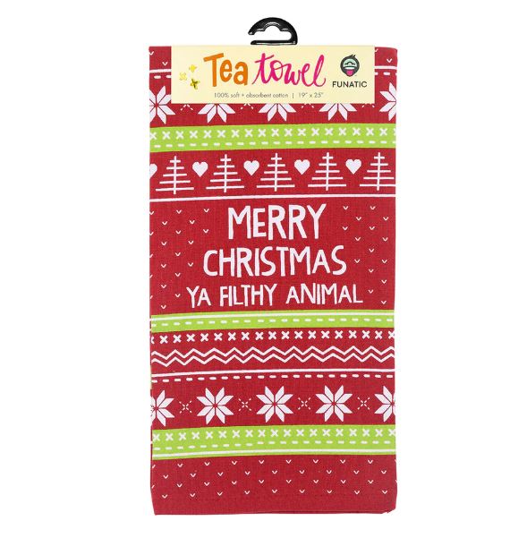 Merry Christmas You Filthy Animal Towel