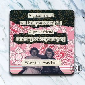 Neoprene Coaster- GOOD FRIEND JAIL