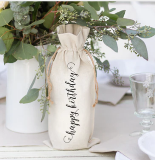 Happy Birthday Wine Bag