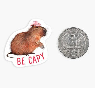 Live A Capy Life- Mini Sticker