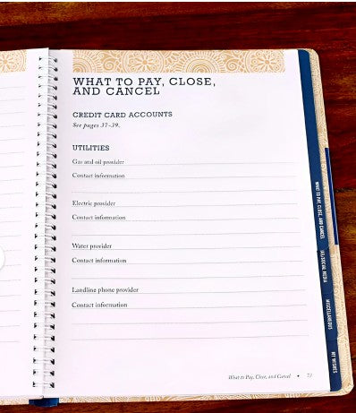 Peace of Mind Organizer