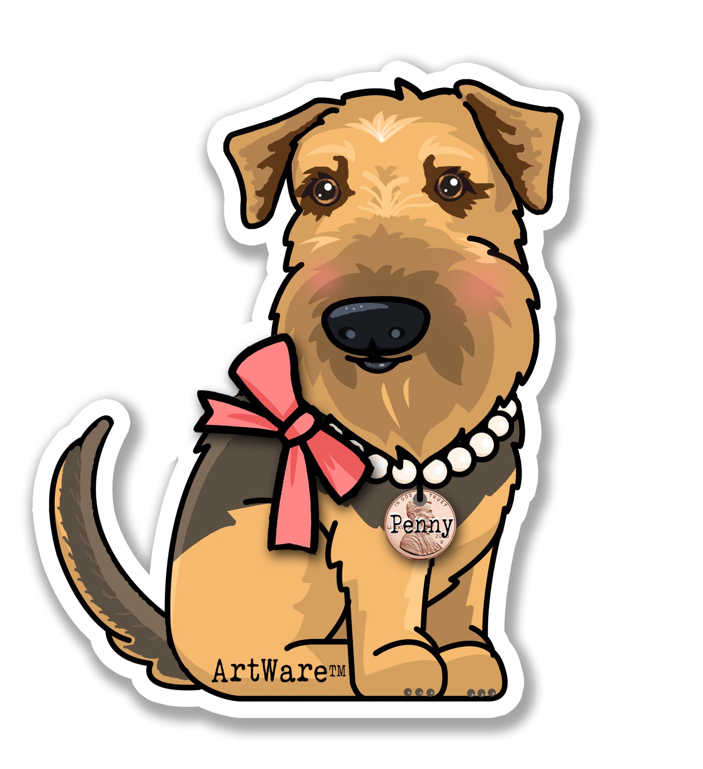 Penny Cut Out Sticker