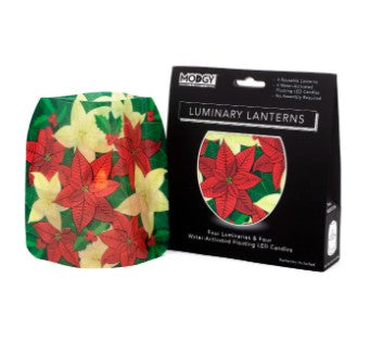 Christmas Poinsettia Luminary