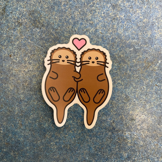 Sea Otter Duo Sticker