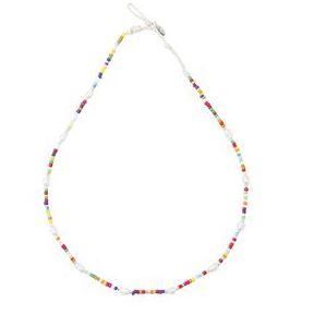 Multi Seebead and Rice Pearl Necklace