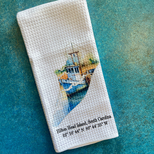 Shrimp Boat Micro Fiber Towels