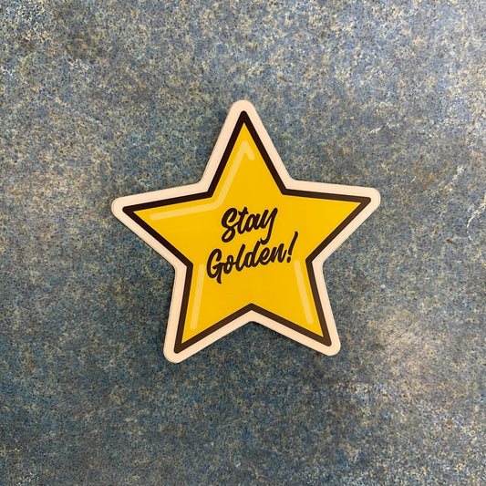 Stay Golden Star Sticker