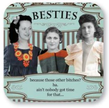 Neoprene Coaster- BESTIES