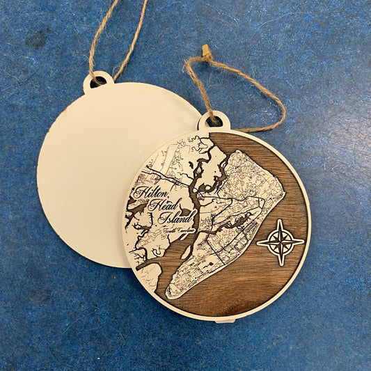 HHI FIRE ORNAMENT Papier Blanc