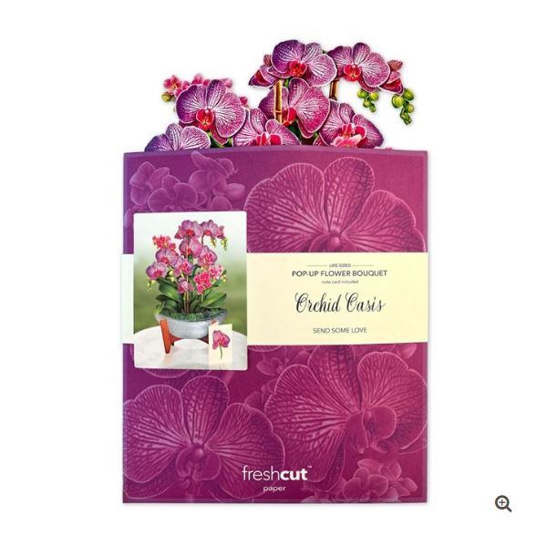 Orchid Oasis Flat Flowers