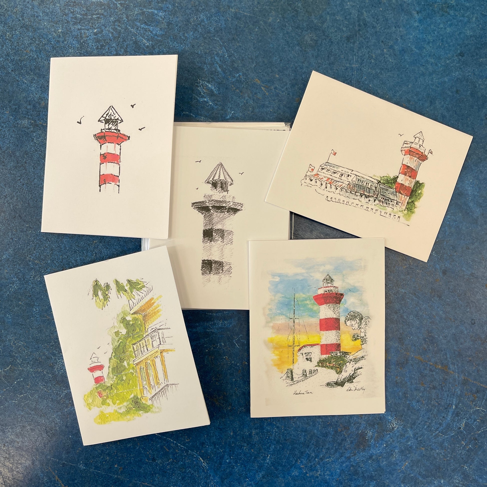 Ten Assorted Lighthouse Cards