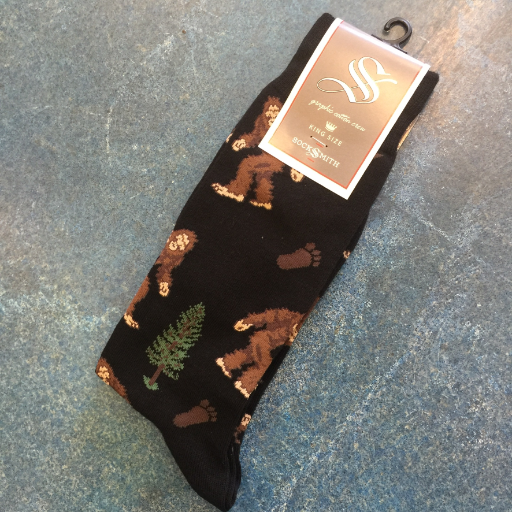 King Sized Men's Crew~ Bigfoot Black