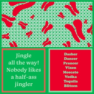 Cocktail Napkins-Xmas Blitzen Holiday