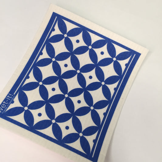 Wet-It Durable Swedish Blue and White