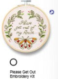 Please Get Out of My House Embroidery