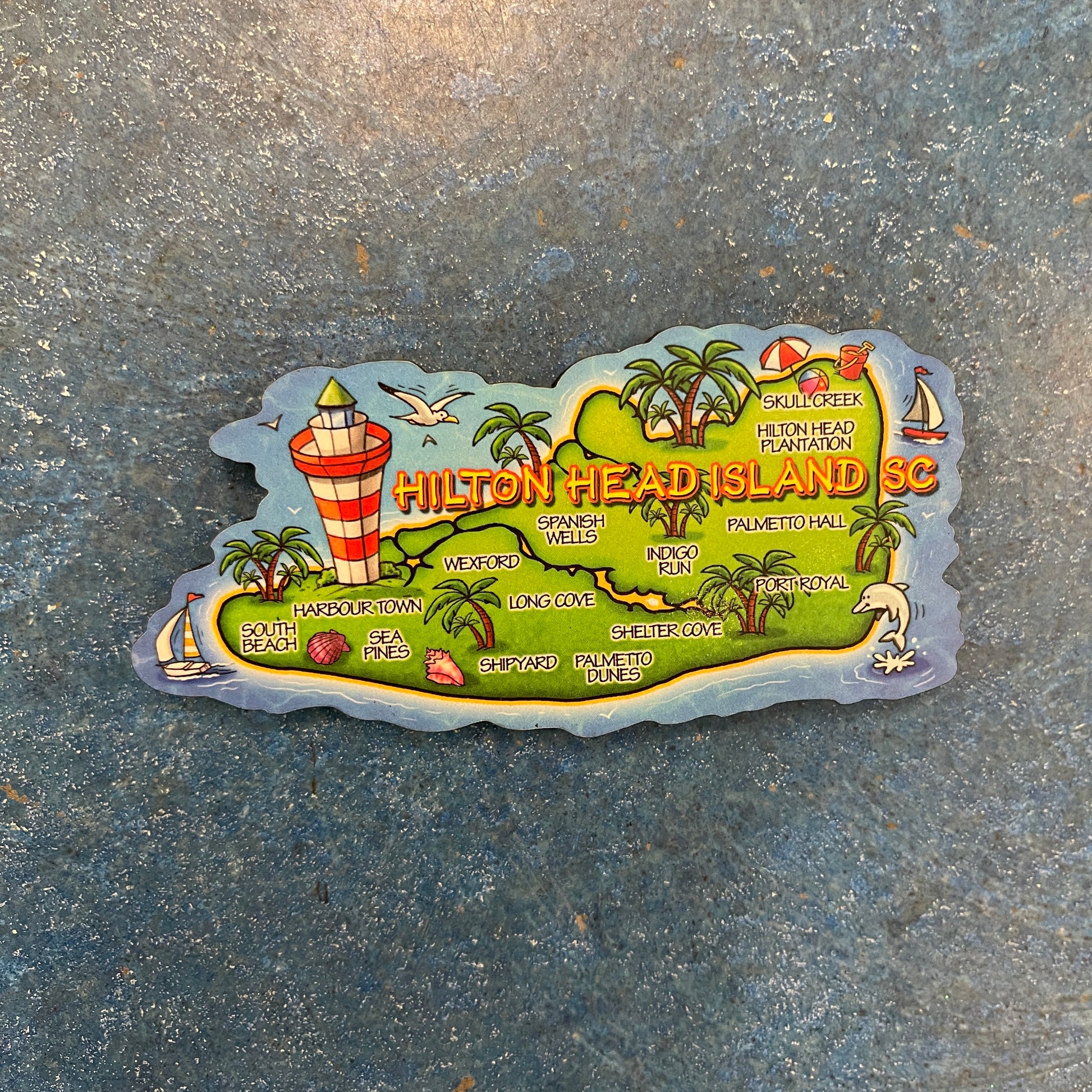 HH Wood Map Magnet