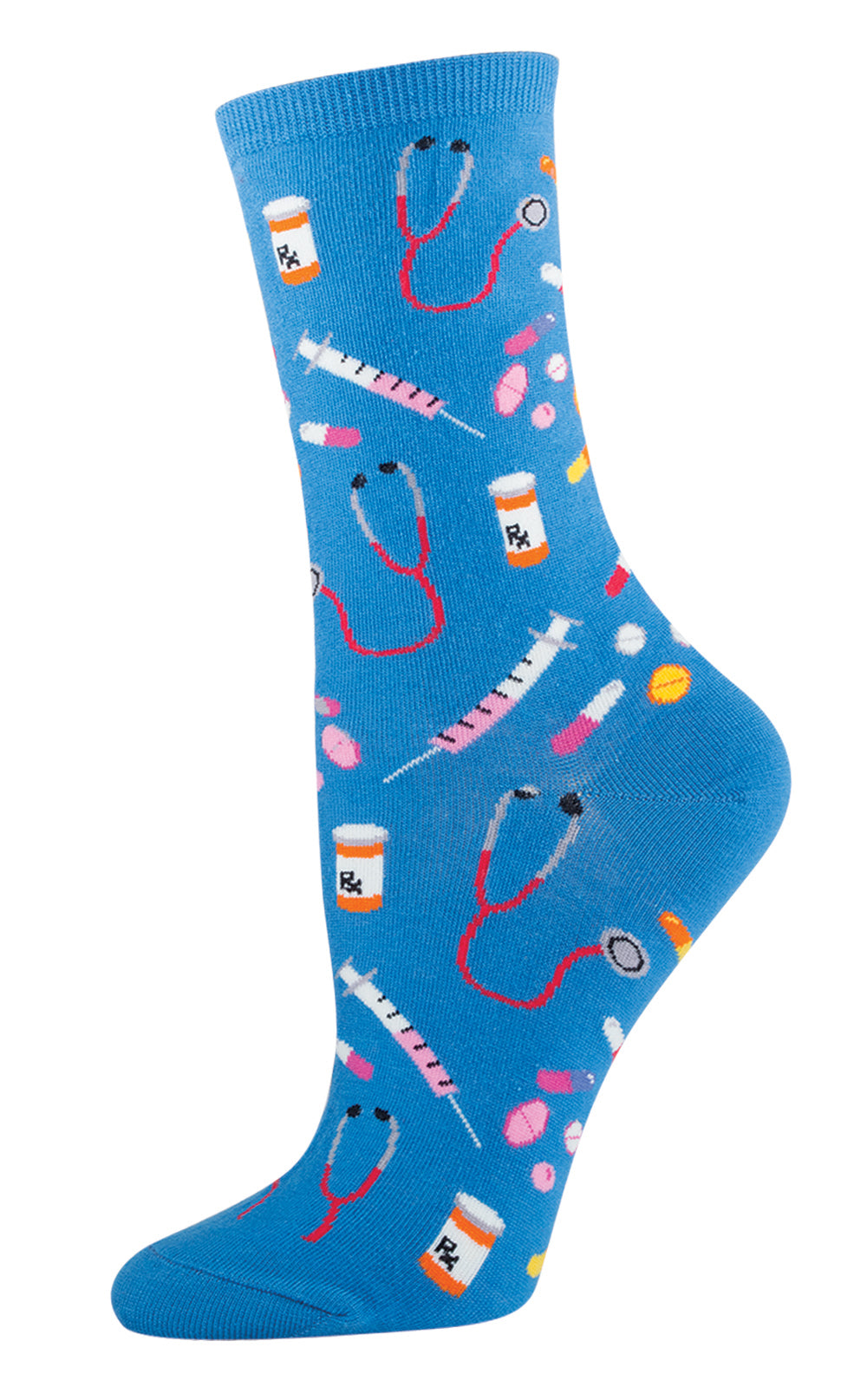 Women's Crew-Meds Cornflower