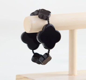 Midnight Pearl Clover Large Brac