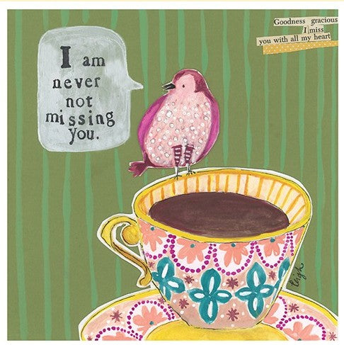 Curly Girl Never Not Card