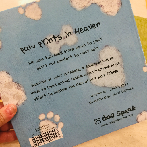 Paw Prints in Heaven Sympathy Book