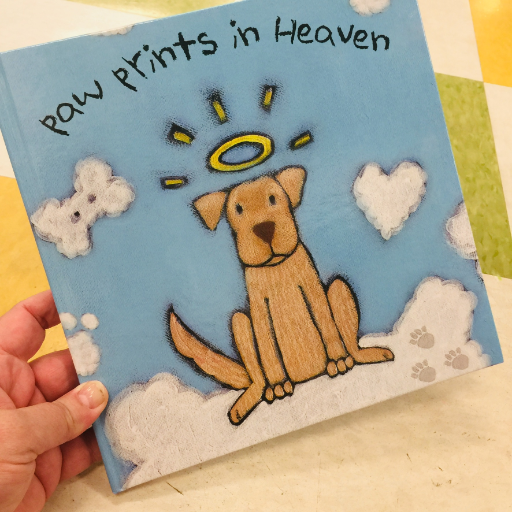 Paw Prints in Heaven Sympathy Book