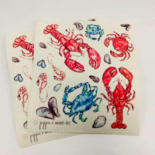 Pippa Shellfish Selection Durable Towel
