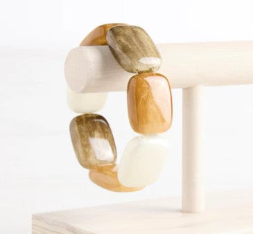 Sand White Slate 6 Chicklet Brac
