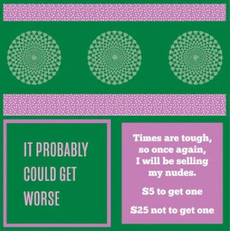 Cocktail Napkins- Sell Nudes