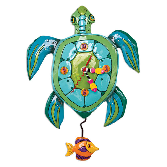 'SUP DUDE SEA TURTLE CLOCK