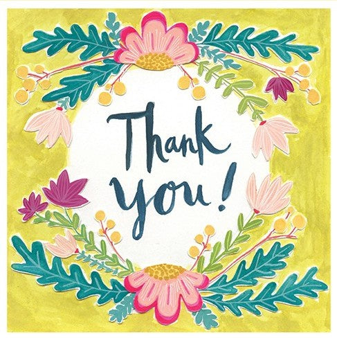 Curly Girl Thank You Card