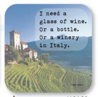 Neoprene Coaster- WINERY IN ITALY