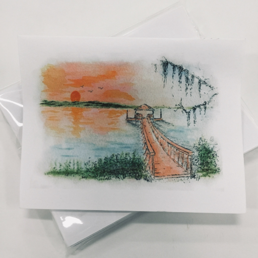 Note Cards-Calibogue Sunset- 10 Pack
