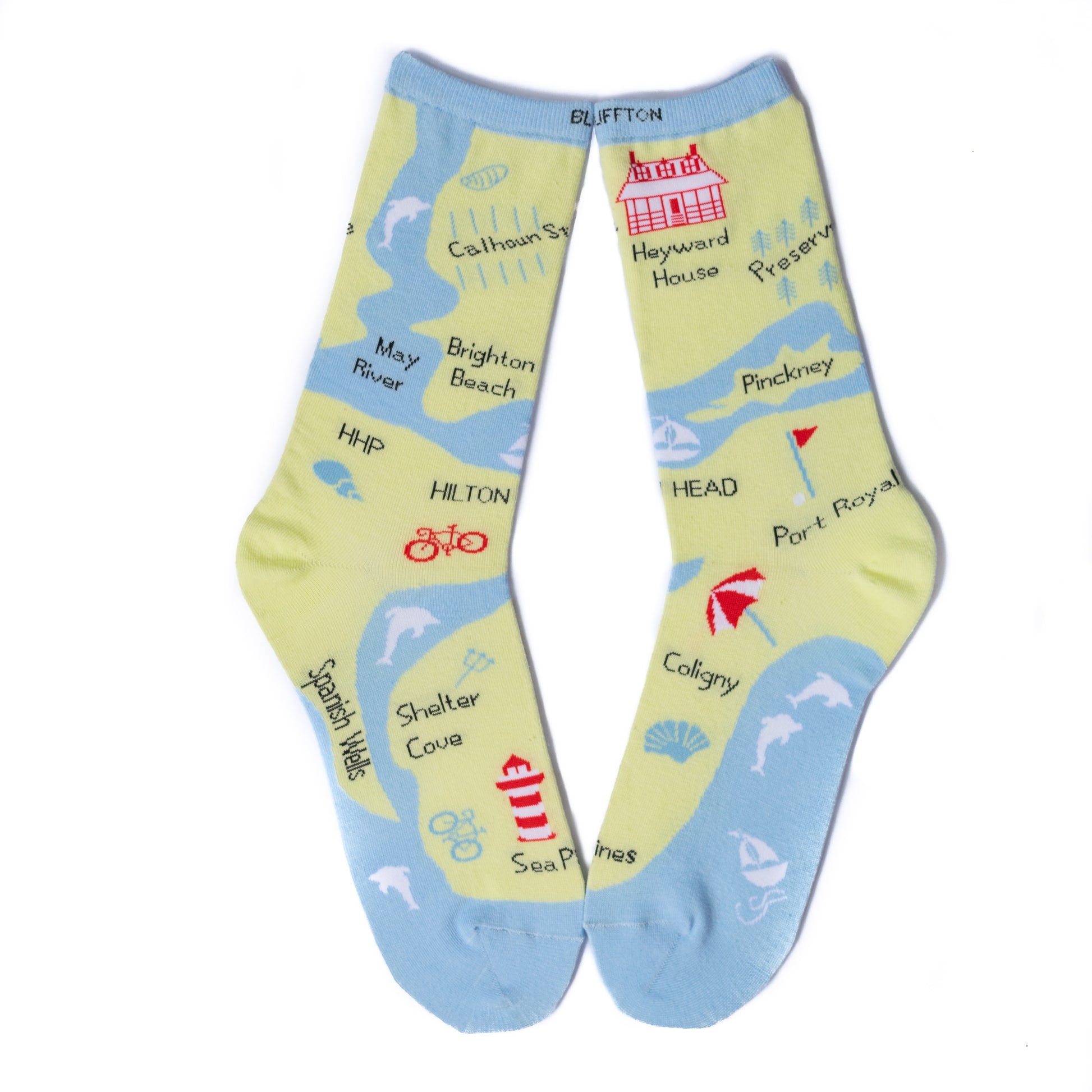 HIlton Head Island Crew Sock L/XL