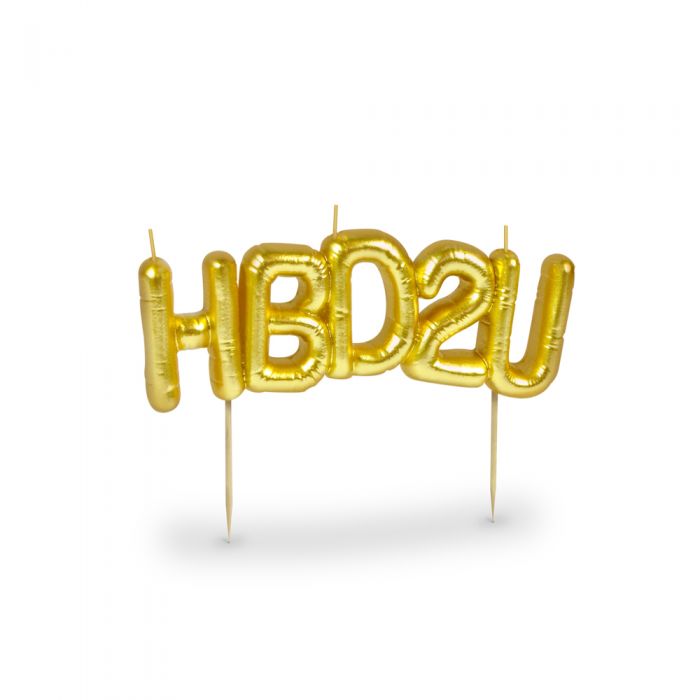 Party Candles- HBD2U- Happy Birthday