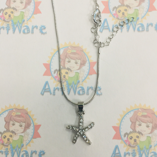 Starfish Clear Necklace With Extender